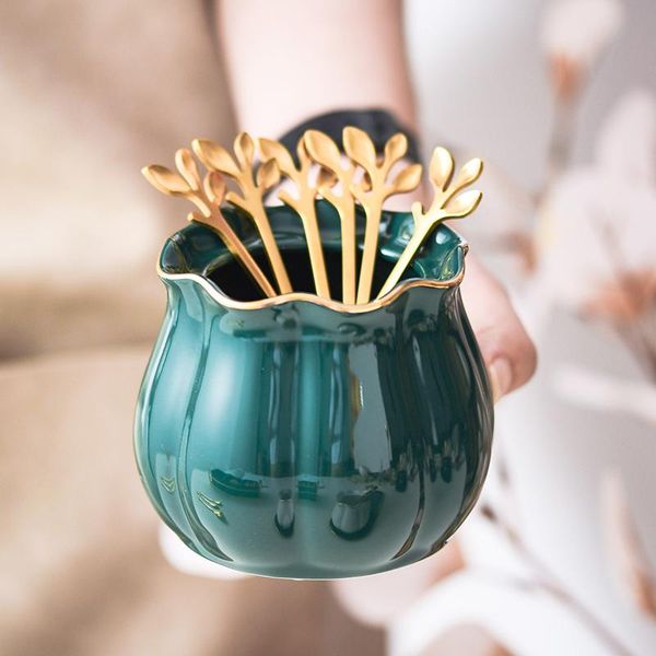 cute nordic ceramic fruit cake fork spoon storage containers jar stainless steel kitchen items accessories lotus leaf phnom penh bottles & j
cute nordic ceramic fruit cake fork spoon storage containers jar stainless steel kitchen items accessories lotus leaf phnom penh bottles & j