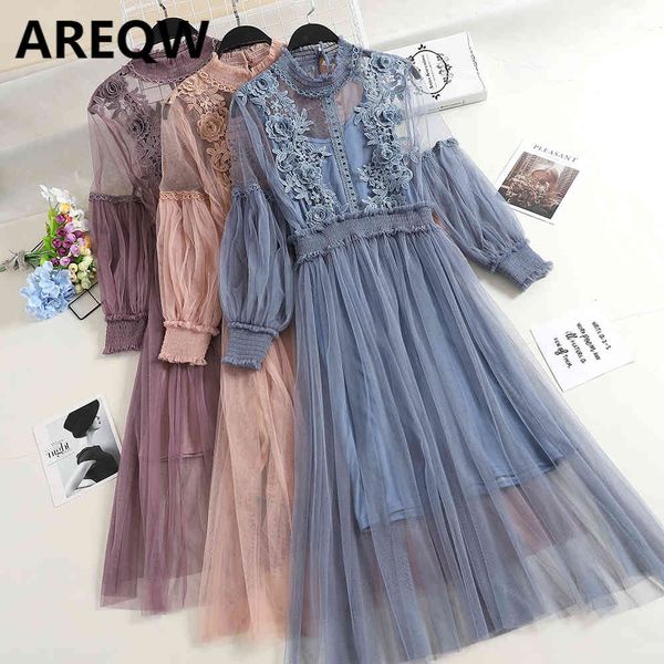 hollow lace three-dimensional flower mesh temperament stand-up collar lantern sleeve high waist two-piece fairy dress female 210507, Black;gray
hollow lace three-dimensional flower mesh temperament stand-up collar lantern sleeve high waist two-piece fairy dress female 210507, Black;gray
