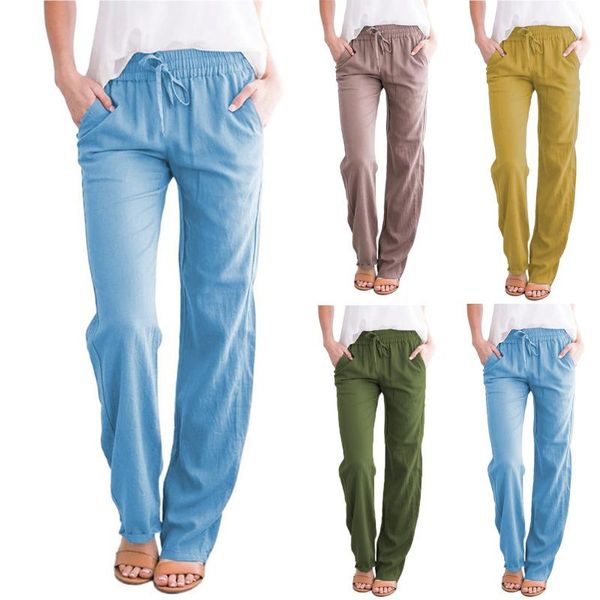 women's pants & capris 2021 trousers women casual cotton linen solid drawstring elastic waist long straight fitness streetwear, Black;white
women's pants & capris 2021 trousers women casual cotton linen solid drawstring elastic waist long straight fitness streetwear, Black;white