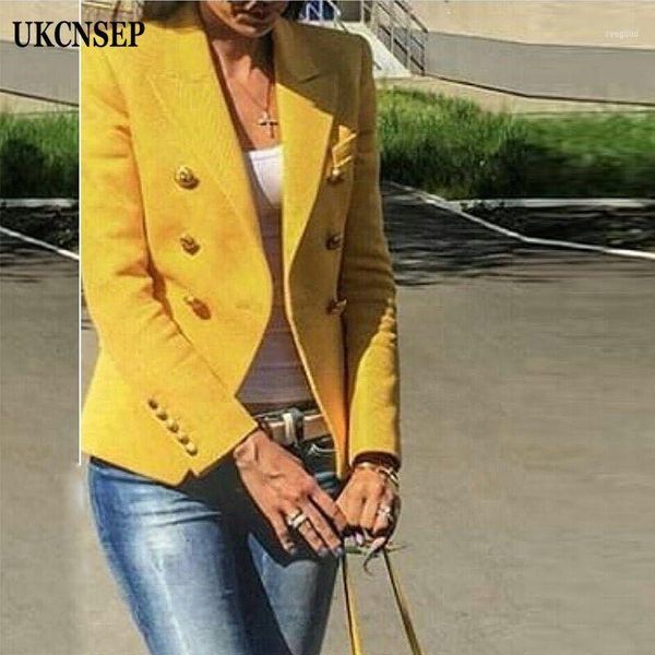 2021 winter autumn blazer jacket women's buttons double breasted outer coat ginger1, White;black
2021 winter autumn blazer jacket women's buttons double breasted outer coat ginger1, White;black