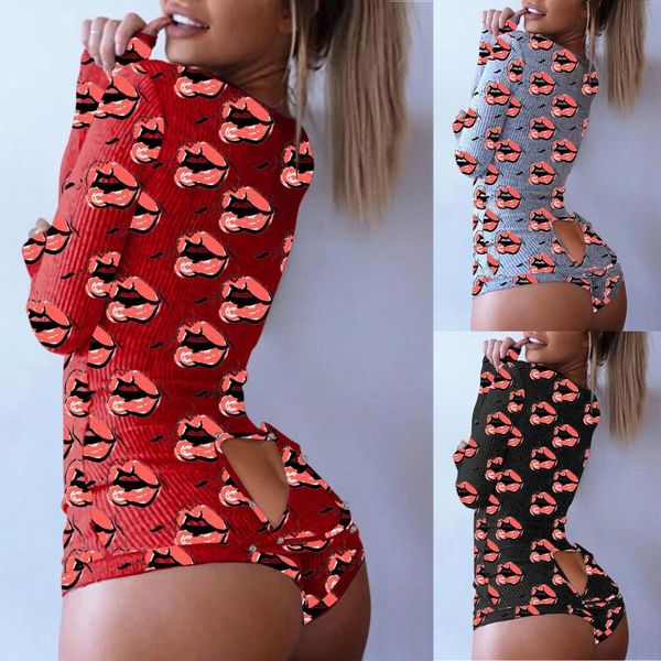 women's jumpsuits & rompers jaycosin lip print bodysuits v-neck buttoned flap hip long sleeve nightwear playsuit romper pajamas women j, Black;white
women's jumpsuits & rompers jaycosin lip print bodysuits v-neck buttoned flap hip long sleeve nightwear playsuit romper pajamas women j, Black;white