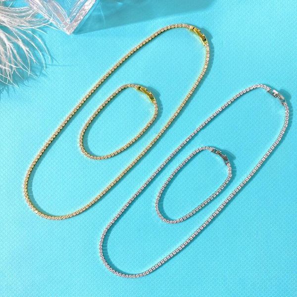 earrings & necklace tennis chain luxury zircon 2mm/4mmround shape choker bracelet set for women dubai jewelry girl wedding, Silver
earrings & necklace tennis chain luxury zircon 2mm/4mmround shape choker bracelet set for women dubai jewelry girl wedding, Silver