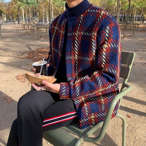 men's sweaters autumn and winter clothes jacket korean version of the trend color matching collarless casual knitted, White;black
men's sweaters autumn and winter clothes jacket korean version of the trend color matching collarless casual knitted, White;black