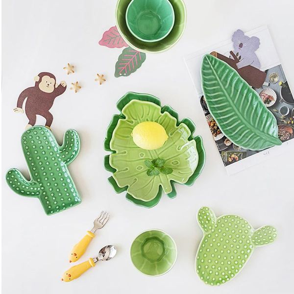dishes & plates creative ceramic cactus special-shaped dessert sushi bowl plate tropical plant tableware
dishes & plates creative ceramic cactus special-shaped dessert sushi bowl plate tropical plant tableware
