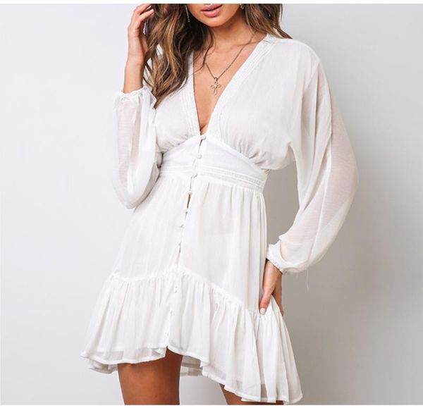 casual dresses dicloud plunge v neck women's summer dress white lace long sleeve mini wedding party ruffle elegant clothes 2021, Black;gray
casual dresses dicloud plunge v neck women's summer dress white lace long sleeve mini wedding party ruffle elegant clothes 2021, Black;gray
