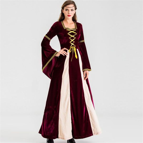 casual dresses european women medieval court fancy vampire cosplay costume carnival vintage strapless long sleeve queen dress halloween, Black;gray
casual dresses european women medieval court fancy vampire cosplay costume carnival vintage strapless long sleeve queen dress halloween, Black;gray