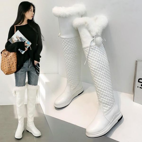 boots down snow women's long leather surface outdoor waterproof and anti-skid northeast winter white flat bottom tube, Black
boots down snow women's long leather surface outdoor waterproof and anti-skid northeast winter white flat bottom tube, Black
