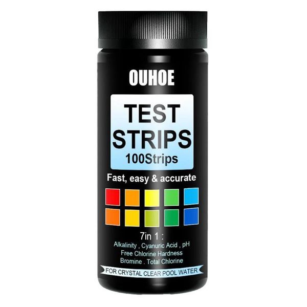 meters 100 strips pool test strips,ph strips,swimming strips,7 in 1 spa for total water hardness,etc
meters 100 strips pool test strips,ph strips,swimming strips,7 in 1 spa for total water hardness,etc