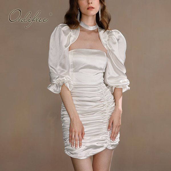 summer women satin party long sleeve bodycon silk white mini dress 210415, Black;gray
summer women satin party long sleeve bodycon silk white mini dress 210415, Black;gray