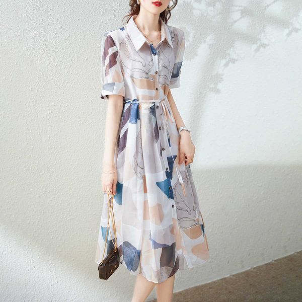 thin french ice silk chiffon shirt drs print waist 2021 temperament show skirt lady summer, Black;gray
thin french ice silk chiffon shirt drs print waist 2021 temperament show skirt lady summer, Black;gray