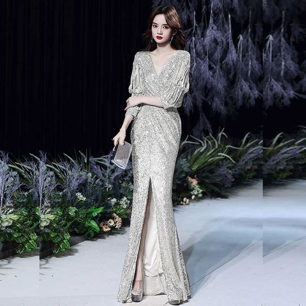luxury prom dresses banquet evening 2021 sequin dignified style host dinner annual meeting fishtail, Black
luxury prom dresses banquet evening 2021 sequin dignified style host dinner annual meeting fishtail, Black