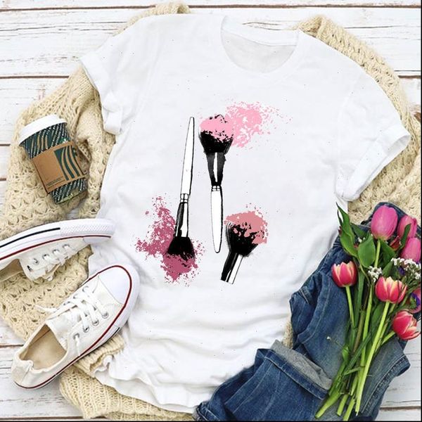 women t shirt graphic 90 watercolor beauty printed 3d finger nail summer womens clothing lady clothes tee, White
women t shirt graphic 90 watercolor beauty printed 3d finger nail summer womens clothing lady clothes tee, White