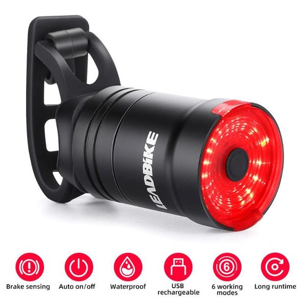 smart bicycle brake light bike tail lights cycling rear usb charge led 
smart bicycle brake light bike tail lights cycling rear usb charge led