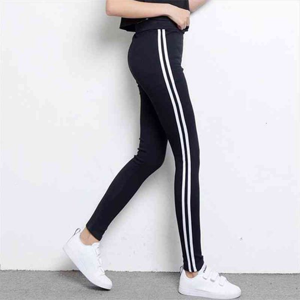 women stripe pants women cotton legging elastic pants thin casual leggins lady mid waist activewear trousers clothing, Black;white
women stripe pants women cotton legging elastic pants thin casual leggins lady mid waist activewear trousers clothing, Black;white