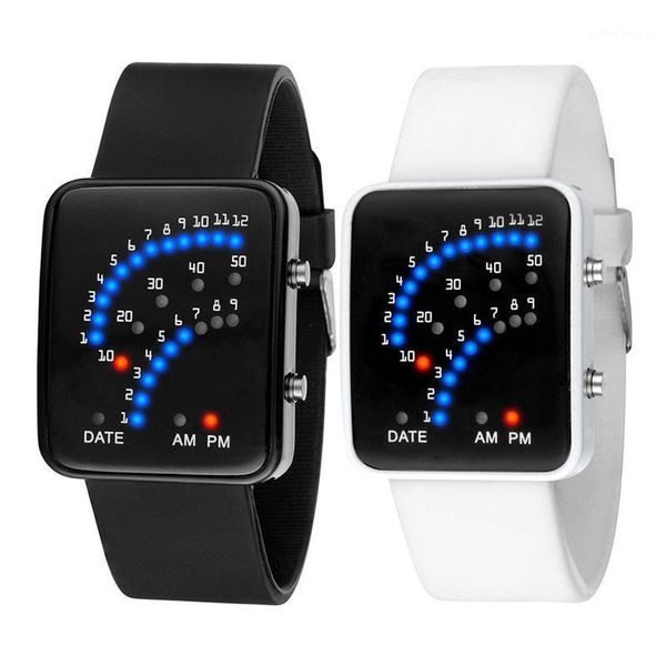 wristwatches 2021 led electronic wrist watch sector binary digital waterproof fashion couple watches relogio masculino, Slivery;brown
wristwatches 2021 led electronic wrist watch sector binary digital waterproof fashion couple watches relogio masculino, Slivery;brown