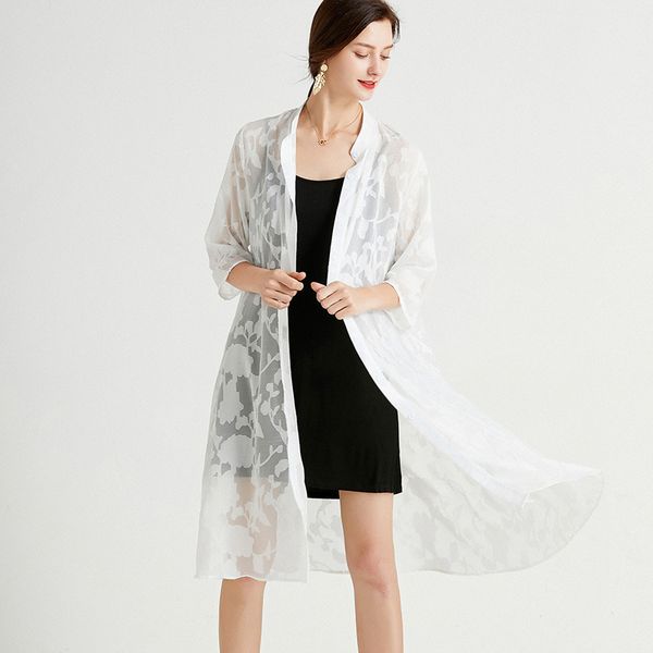 big yards dresses 2021 summer women's chiffon jacquard cardigan fat mm temperament medium length large shawl sunscreen 7955
big yards dresses 2021 summer women's chiffon jacquard cardigan fat mm temperament medium length large shawl sunscreen 7955