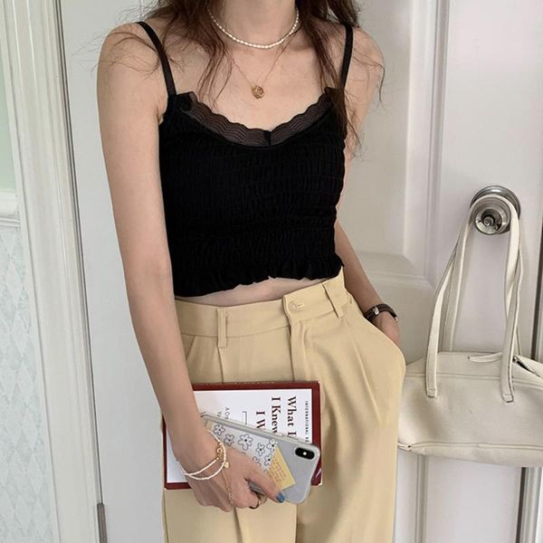 women's tanks & camis lace patchwork short camisole summer casual vest elegant, White
women's tanks & camis lace patchwork short camisole summer casual vest elegant, White