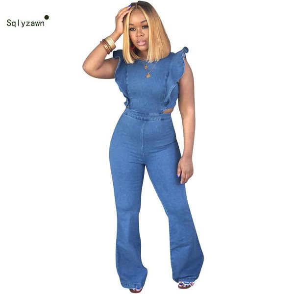 women's jumpsuits & rompers women maxi backless blue denim flare pants streetwear sleeve bodycon jeans bell bottom romper plus size 2xl, Black;white
women's jumpsuits & rompers women maxi backless blue denim flare pants streetwear sleeve bodycon jeans bell bottom romper plus size 2xl, Black;white
