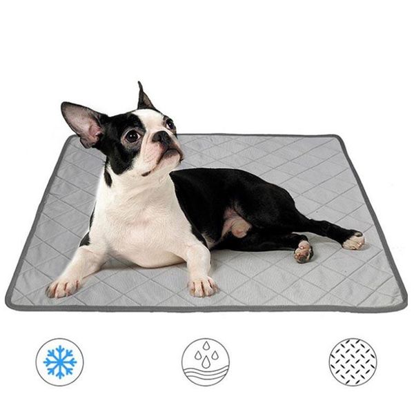 pet cooling mat dog cat summer grey absorbent pad cold silk moisture-proof cooler bed practical cool kennels & pens
pet cooling mat dog cat summer grey absorbent pad cold silk moisture-proof cooler bed practical cool kennels & pens