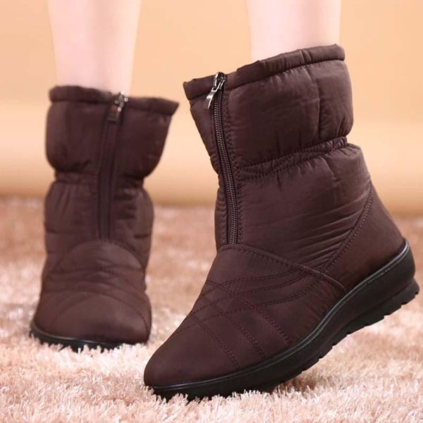 boots winter ankle for women non-slip waterproof ladies shoes chunky women's casual botas mujer, Black
boots winter ankle for women non-slip waterproof ladies shoes chunky women's casual botas mujer, Black