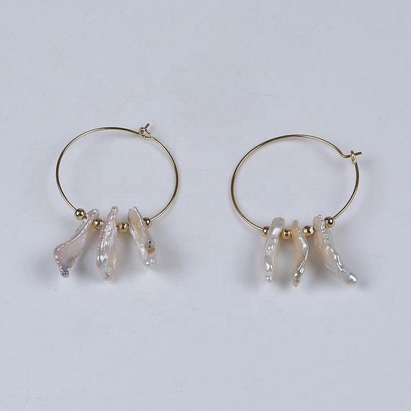 dangle & chandelier fashion gold loop hanging natural white freshwater biwa pear earrings for woman, Silver
dangle & chandelier fashion gold loop hanging natural white freshwater biwa pear earrings for woman, Silver