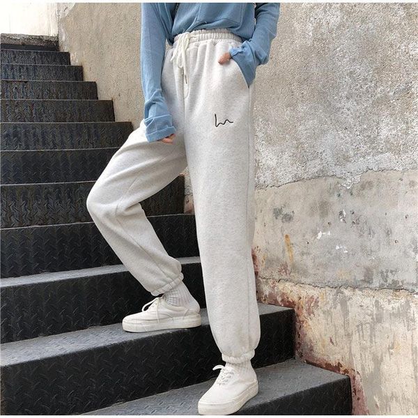 women's fleece embroidered harem pants plus velvet thick drawstring jogger trouser female autumn winter ankle-length sweatpants & capri, Black;white
women's fleece embroidered harem pants plus velvet thick drawstring jogger trouser female autumn winter ankle-length sweatpants & capri, Black;white