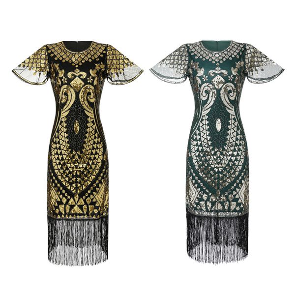 halloween the great gatsby 20s party beaded dress retro mesh short-sleeved sequined fringed ball gown, Black;red
halloween the great gatsby 20s party beaded dress retro mesh short-sleeved sequined fringed ball gown, Black;red