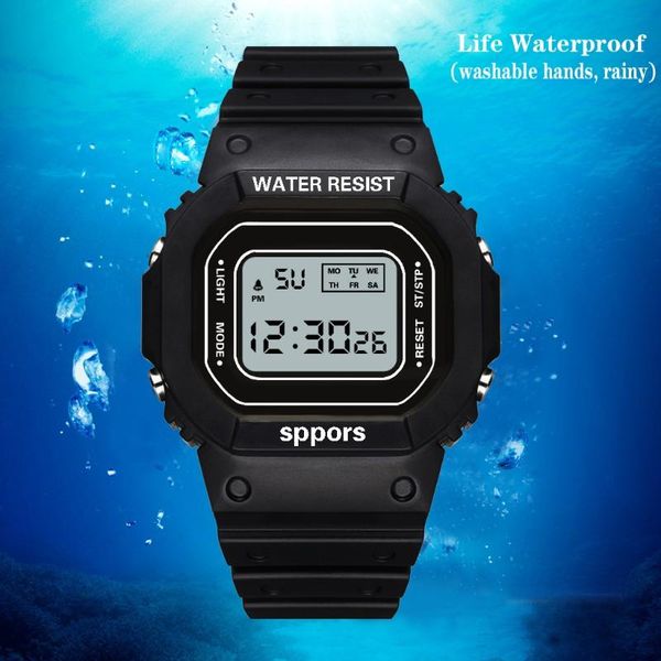 wristwatches electronic wrist clock fashion waterproof watch women lcd digital satch date rubber sport relogios femininos, Slivery;brown
wristwatches electronic wrist clock fashion waterproof watch women lcd digital satch date rubber sport relogios femininos, Slivery;brown