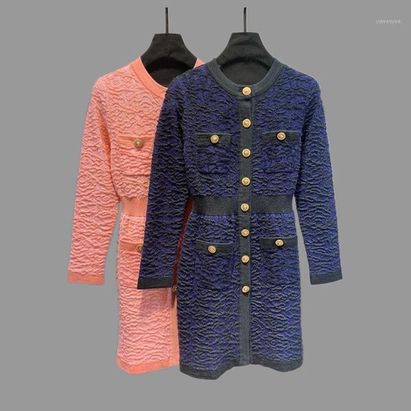 brand fashion women high luxury spring autumn elegant temperament ladies knitted long sleeved dress casual dresses, Black;gray
brand fashion women high luxury spring autumn elegant temperament ladies knitted long sleeved dress casual dresses, Black;gray