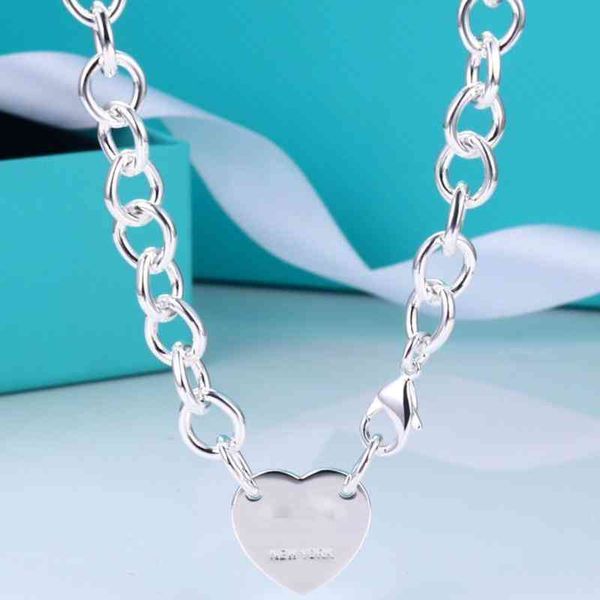ready stock women's t 1:1 heart-shaped ot-button english pendant necklace for lovers s1007, Silver
ready stock women's t 1:1 heart-shaped ot-button english pendant necklace for lovers s1007, Silver