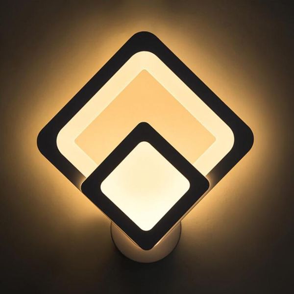 wall lamp modern sqaure sconce 18w, led white / warm neutral light, acrylic material mounted lights for bedroom
wall lamp modern sqaure sconce 18w, led white / warm neutral light, acrylic material mounted lights for bedroom