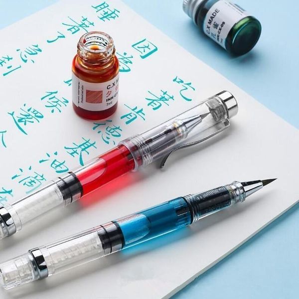 fountain pens 1 pc transparent writing brush calligraphy pen creative student painting graffiti gift school art supplies
fountain pens 1 pc transparent writing brush calligraphy pen creative student painting graffiti gift school art supplies