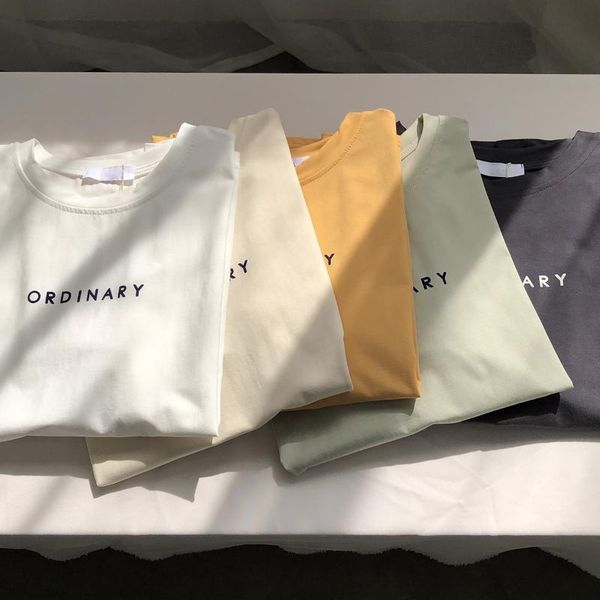 o-neck cotton t-shirt women's spring 2021 korean ins loose casual simple letter short sleeve tee mujer camisetas, White
o-neck cotton t-shirt women's spring 2021 korean ins loose casual simple letter short sleeve tee mujer camisetas, White