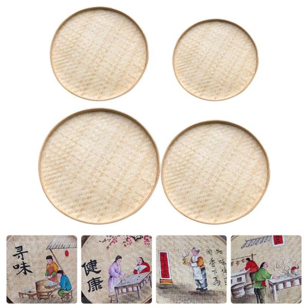 4pcs bamboo weaving dustpan painting decorative storage plate (bamboo) kitchen & organization
4pcs bamboo weaving dustpan painting decorative storage plate (bamboo) kitchen & organization