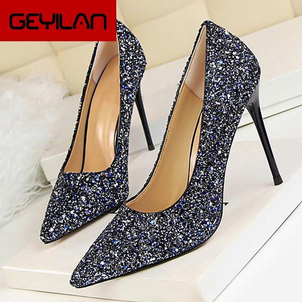 dress shoes 2021 women pumps woman party bling ladies fashion pointed toe high thin heels women's slip-on footwear, Black
dress shoes 2021 women pumps woman party bling ladies fashion pointed toe high thin heels women's slip-on footwear, Black