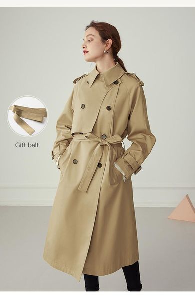 women's trench coats windbreaker autumn clothes 2021 loose and thin medium long vertical casual coat high-grade temperament xs-x, Tan;black
women's trench coats windbreaker autumn clothes 2021 loose and thin medium long vertical casual coat high-grade temperament xs-x, Tan;black