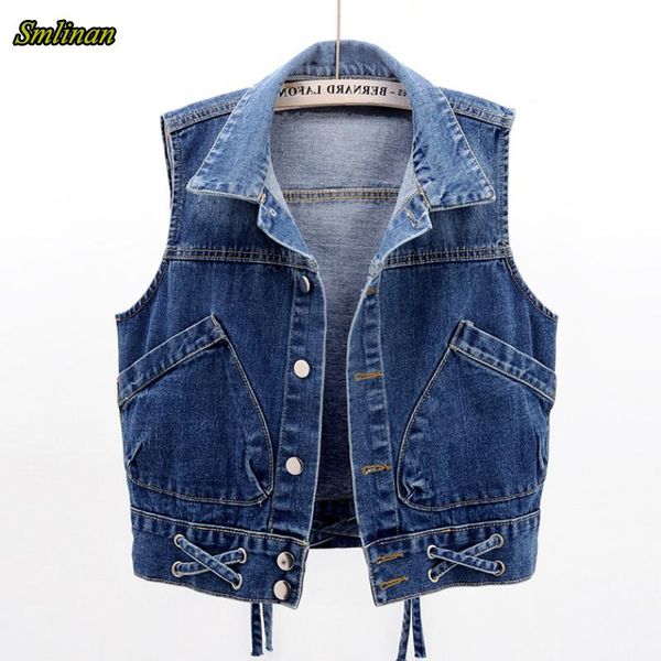 women's vests smlinan fashion casual streetwear denim jacket vest women turn-down collar single breasted sleeveless vintage waistcoat f, Black;white
women's vests smlinan fashion casual streetwear denim jacket vest women turn-down collar single breasted sleeveless vintage waistcoat f, Black;white