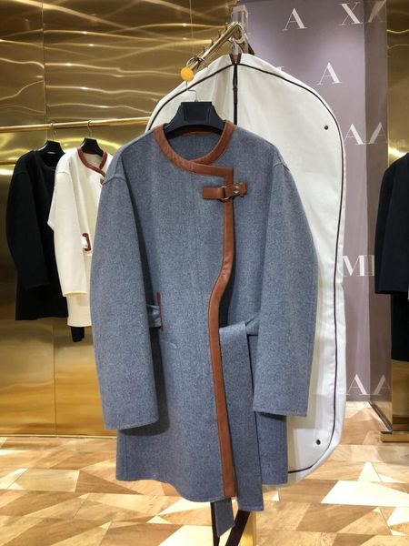 women's wool & blends 2021 luxury design runway collection style cashmere elegant fall winter coat, Black
women's wool & blends 2021 luxury design runway collection style cashmere elegant fall winter coat, Black