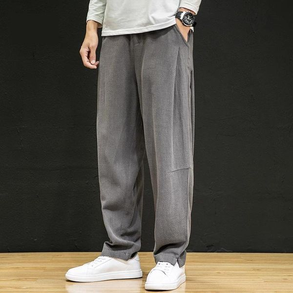 men's pants chinese style thin linens casual loose plus size straight harem trousers clothing 2021 harajuku bottoms male s-5xl, Black
men's pants chinese style thin linens casual loose plus size straight harem trousers clothing 2021 harajuku bottoms male s-5xl, Black
