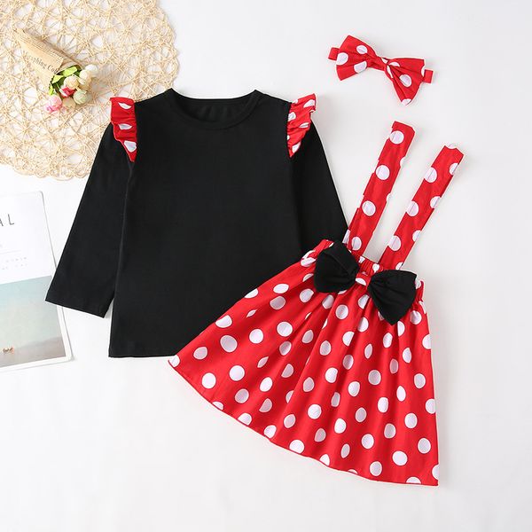 girl's 2-piece set solid long sleeve and polka dot skirt baby cute set with headdress, Blue
girl's 2-piece set solid long sleeve and polka dot skirt baby cute set with headdress, Blue