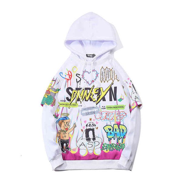 men's hoodies & sweatshirts men hip hop letter impression pullover from cartoons style oversize sweatshirt with hood high street mistre, Black
men's hoodies & sweatshirts men hip hop letter impression pullover from cartoons style oversize sweatshirt with hood high street mistre, Black