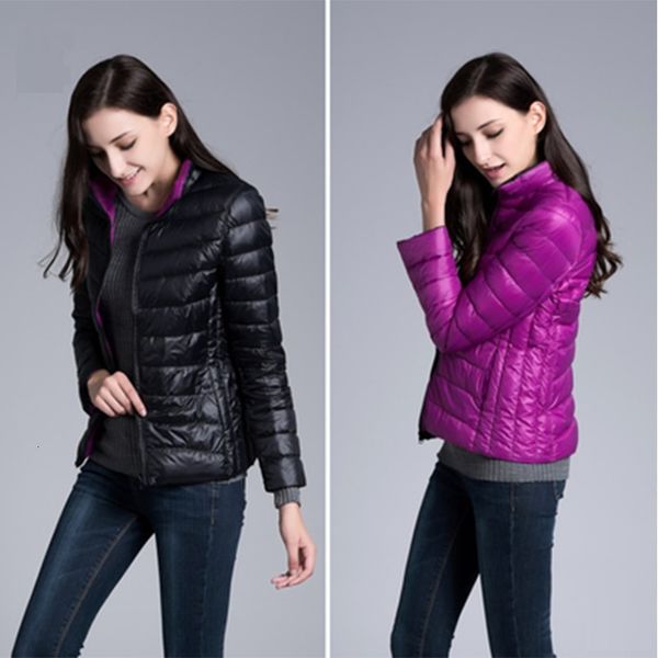 changyuge new winter jacket two side 90% white duck women coat ultra light down warm jackets, Black
changyuge new winter jacket two side 90% white duck women coat ultra light down warm jackets, Black