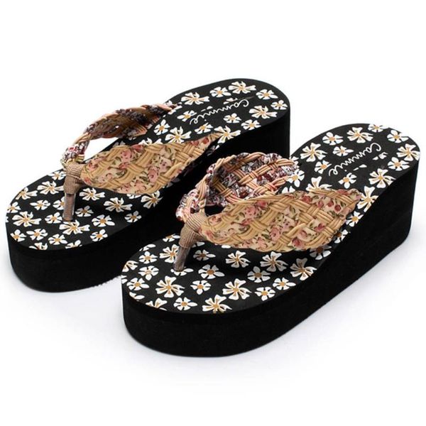 slippers 2021 women summer sandal ladies girls wedges floral flip flops sandals female beach shoes for girl #1221, Black
slippers 2021 women summer sandal ladies girls wedges floral flip flops sandals female beach shoes for girl #1221, Black