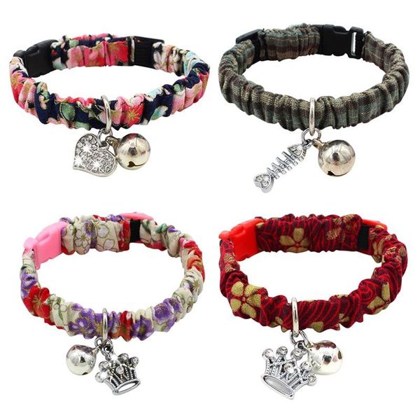 dog collars & leashes retro cat collar fabric decor with bell elastic pet wrinkle flower small chain tag supplies
dog collars & leashes retro cat collar fabric decor with bell elastic pet wrinkle flower small chain tag supplies