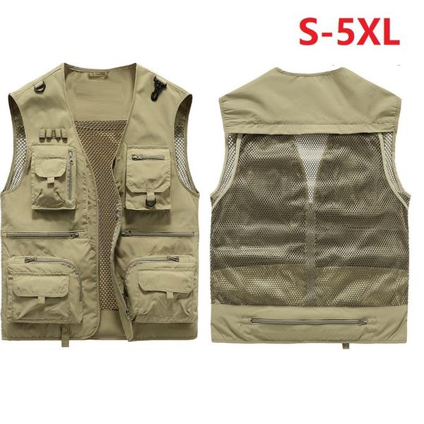 men's jackets 2021 summer mesh quick-dry tactical vest multi-pocket pographer fishing hiking tool sleeveless thin waistcoat5x, Black;brown
men's jackets 2021 summer mesh quick-dry tactical vest multi-pocket pographer fishing hiking tool sleeveless thin waistcoat5x, Black;brown