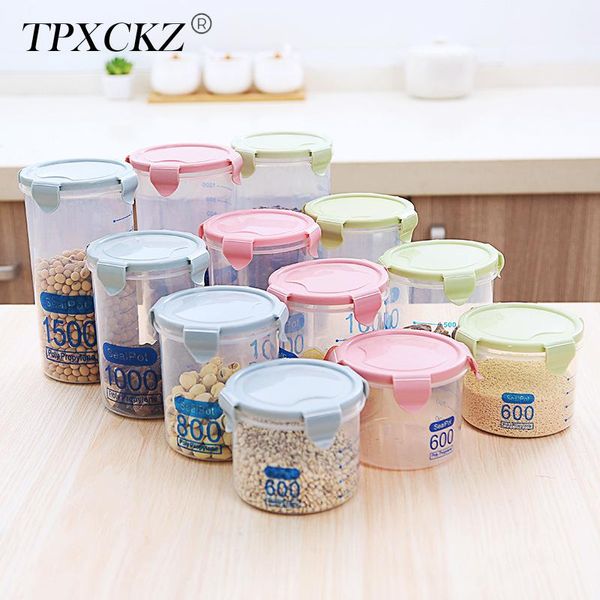 storage bottles & jars tpxckz containers with lids 600/800/1500ml plastic kitchen pantry organization container for cereals
storage bottles & jars tpxckz containers with lids 600/800/1500ml plastic kitchen pantry organization container for cereals