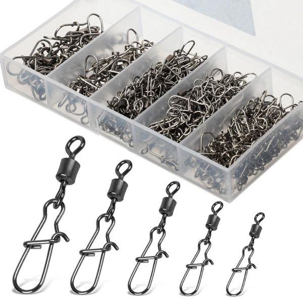 100/200pcs bearing interlock fishing connector swivel snap rolling fishhook lure sea tackle accessories hooks
100/200pcs bearing interlock fishing connector swivel snap rolling fishhook lure sea tackle accessories hooks