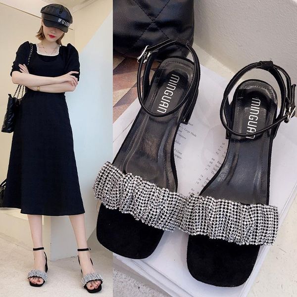 sandals square toe female sandal 2021 summer buckle strap clear heels sale of women's shoes girls fashion high block beige comfort r, Black
sandals square toe female sandal 2021 summer buckle strap clear heels sale of women's shoes girls fashion high block beige comfort r, Black
