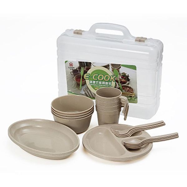 camp kitchen outdoor tableware kit lightweight portable reusable food grade bowl plate cup spoon fork set
camp kitchen outdoor tableware kit lightweight portable reusable food grade bowl plate cup spoon fork set