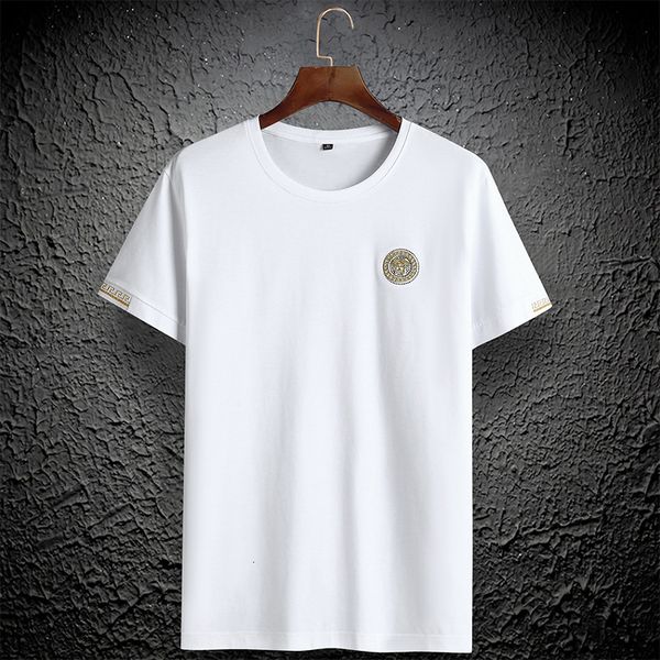 men's t shirts embroidered summer t-shirt loose korean fashion casual youth white wear, White;black
men's t shirts embroidered summer t-shirt loose korean fashion casual youth white wear, White;black